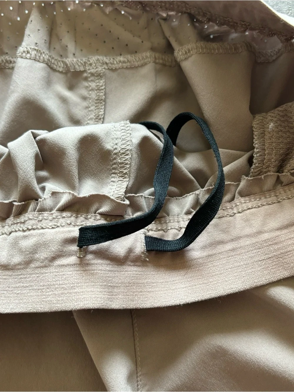 Tan nike running shorts